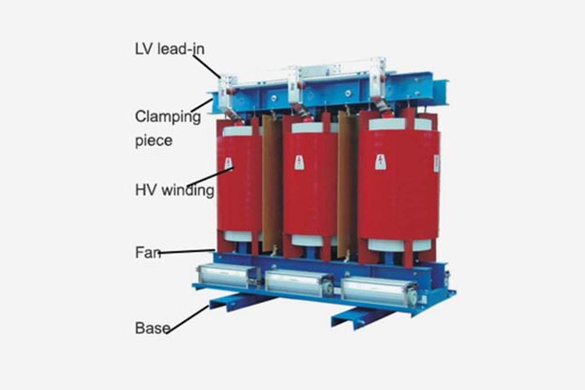 Dry type power transformer shape diagram